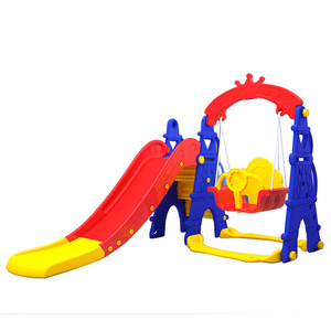 Trẻ Em Sử Dụng Nhựa Màu Hồng Trẻ Em Sân Chơi Trong Nhà Bóng Rổ Hoop <span class=keywords><strong>Ball</strong></span> <span class=keywords><strong>Pool</strong></span> Slides Với Swing Set - Product Image 5