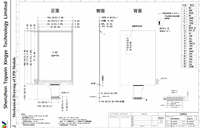 Layar E-Ink Warna Topwin 3.68 inci 528x792 Spectra 6, Layar E-Paper dengan Antarmuka SPI