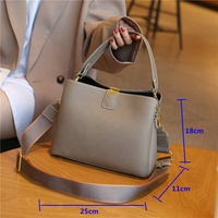Vente en gros de fourre-tout en cuir véritable pour femmes populaires Sac à main seau de luxe pour femmes Sac à bandoulière décontracté à la mode pour dames