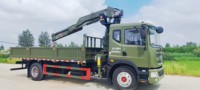 DONGFENG D9 8T personnalisé grue pliante manipulateur Cargo Truck avec 5T Boom Crane Off Road AWD Desert Logistic Transporter