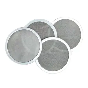 Customized Shape Size Various Materials Edge Wrapped Filter Disc For Plastic Extruder