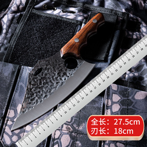 Outdoor small kitchen <b>knife</b>, hammered forged <b>fish</b>-killing <b>knife</b>, household ring <b>knife</b>, multi-purpose <b>knife</b> for cutting meat and - Product Image 4