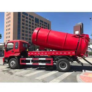 HOWO 4x2 8M3 vakum kanalizasyon emme tanker kamyon için satış