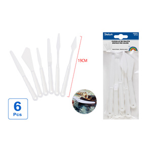 Peiyong Ensemble de 6 couteaux à palette en plastique pour la peinture et les outils d'art Fabriqué en Chine - Product Image 1