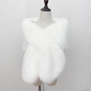 Fausse Fourrure Châle Mangas Novia Veste De Mariage Accessoires De Mariage De Mariée Cape Boléros De Mujer Cape Mariage Femme - Product Image 2