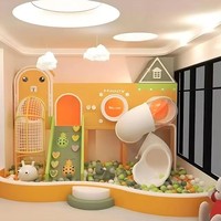 Ensemble de jeux d'intérieur professionnel pour l'éducation préscolaire, équipement de divertissement, parc de jeux souples avec fosse à balles