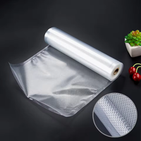 Sacs sous vide transparents de qualité alimentaire gaufrés pour la conservation des aliments, emballage en plastique nylon, rouleau de sacs sous vide