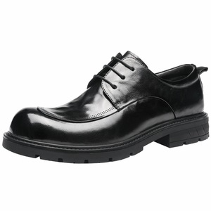 Zapatos de Cuero de Diseño de Lujo para Hombre, Cuadrados, con Parches, Transpirables, Antideslizantes, Ligeros, para Primavera/Verano, Oficina, Carrera Profesional, Alta Calidad - Product Image 4