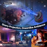 Projecteur d'étoiles et de galaxies AB Product, rotation à 360°, projecteur spatial, 13 disques de films, projecteur de ciel pour la maison