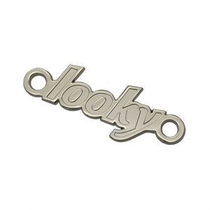Plaque de marquage pour sacs, accessoires de maroquinerie, étiquette personnalisée à coudre, logo métallique 3D pour vêtements - Vente chaude - Product Image 4