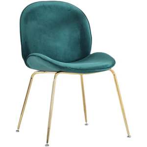 Campione libero intera vendita moderno ristorante sedia in velluto nordico <span class=keywords><strong>poltrona</strong></span> da pranzo in tessuto tessuto sedia da pranzo con gamba d'<span class=keywords><strong>oro</strong></span> - Product Image 1