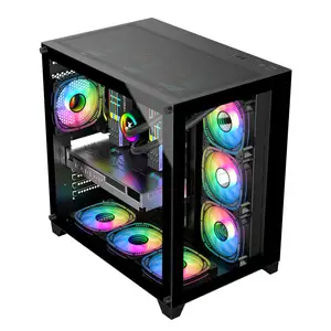 RGB ATX 데스크탑 케이스 PC 게임용 컴퓨터 케이스 De PC 케이스 게이머 카신 캐비닛 케이스 PC 풀 타워