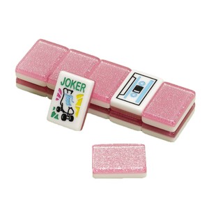 American Mahjong Acrylic Pink Crystal Set 32mm 160 Pieces Portable Gift Set for Chess Card <b>Entertainment</b> - Product Image 5