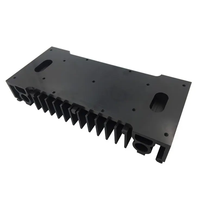 Ailette de refroidissement en aluminium à diffusion de chaleur, anodisée noire, extrudée, dissipateur de chaleur à ailettes hautes