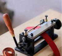 Nouvelle machine manuelle à refendre le cuir pour la découpe de sangles de ceinture en cuir tanné, outils disponibles en dropshipping
