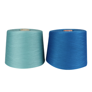 Wholesale Factory Price 16S Colorful 100% Polyester Dope Dyed Spun Eco-Friendly Anti-Pilling Socks Yarn for Sewing Embroidery - Product Image 1