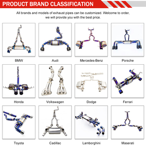 Tuyau d'échappement avant et silencieux à valves pour Audi RS4, échappement haute performance en acier inoxydable SS304 avec silencieux à valves - Product Image 5