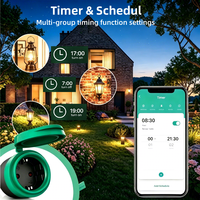 Interrupteur mural intelligent Eboy 10A à double pôle avec écran tactile, 1 port USB Type-C, compatible WiFi, contrôle via Alexa et Google App, Smart Life, IP20