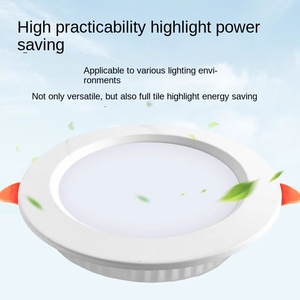 3W5W7W Ultrafino 220V LED Rejilla Downlight Lámpara de techo redonda empotrada Gabinete de cocina interior Foco Panel LED interior - Product Image 6