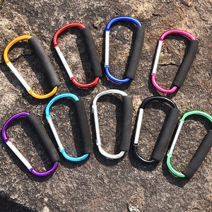 Mosquetón de aluminio en forma de D de 132x70x8.5mm, soporte duradero para cesta de bicicleta - Product Image 5