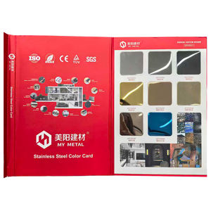 <span class=keywords><strong>Livre</strong></span> d'échantillons de couleurs de matériaux en acier inoxydable personnalisé - Product Image 5