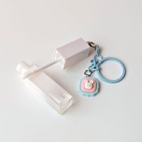 50 tubes de gloss à lèvres carrés dégradés roses de 3 ml avec logo personnalisé en stock, style coréen, avec chaîne suspendue et boîte en papier personnalisée