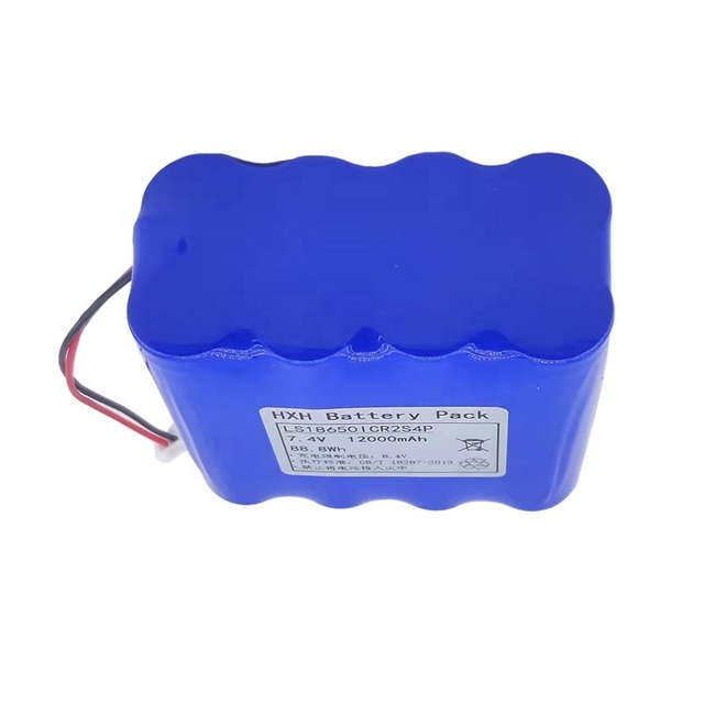 Lithium Ion 7.4v 2s4p ICR18650 12000mAh 12Ah Rechargeable Battery Pack for Beauty Instrument Medical Equipment