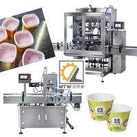 Machine de remplissage de confiture de yaourt de mayonnaise d'huile d'usine de MTW