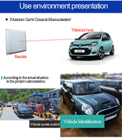 Étiquette RFID UHF passive longue portée mini étanche pour pare-brise 860~960 MHz Alien H3 H9 pour la collecte des péages autoroutiers