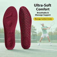 Semelles Confort Sportives Antidérapantes et Anti-Transpiration, Inserts Légers pour Chaussures de Basketball, Tennis et Gym