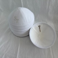 Kippot de Lino Ecológico Personalizadas de Fábrica, con Fecha y Nombre Grabados, Yarmulke para Bodas Judías, Recuerdos de Bar Mitzvah