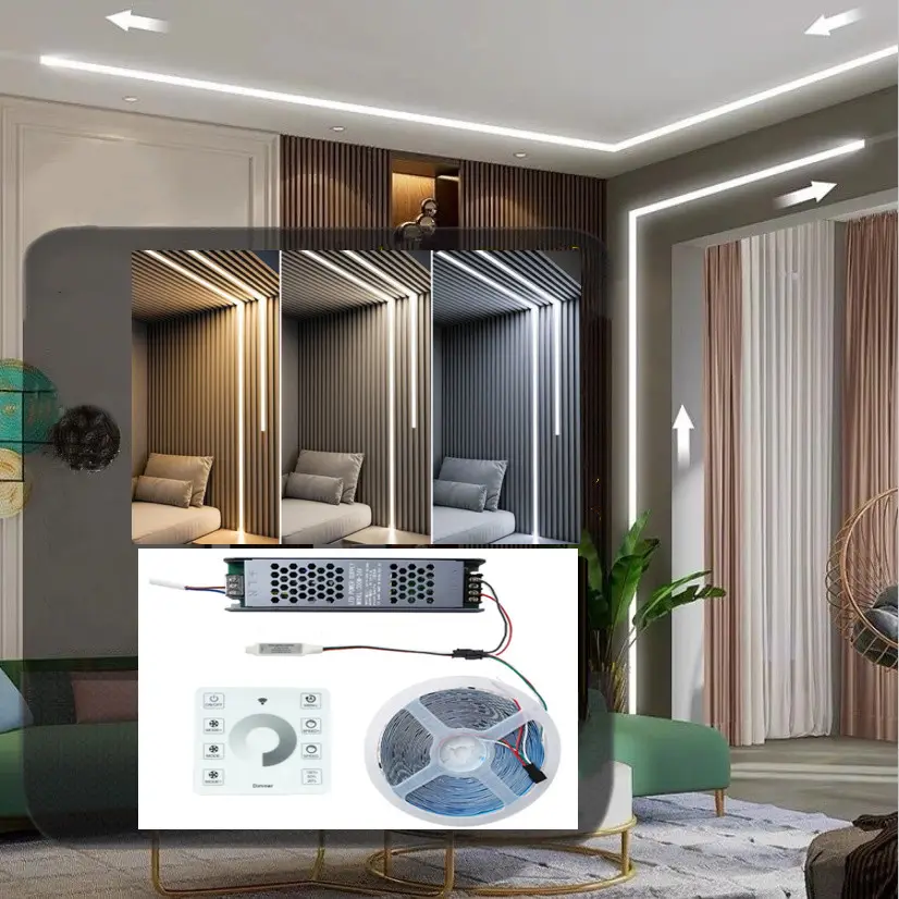 24V décoration intérieure intelligente lumière eau courante 2835 Flexible intérieur extérieur étanche numérique led pixel bande
