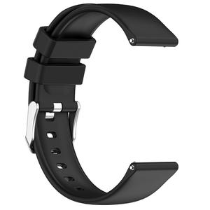 Pulsera deportiva con hebilla de Metal plateado de 20mm, correa de repuesto para Amazfit GTS4 Mini <span class=keywords><strong>Bip3</strong></span> Pro, correa de reloj de silicona de Color sólido - Product Image 5