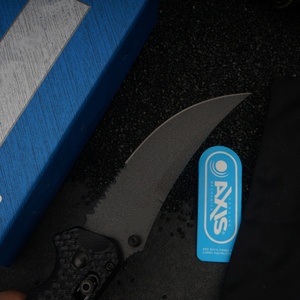 Cuchillo táctico BM865 Axis Scissor Point de acero inoxidable con hoja dentada y mango G10, con caja premium, OEM - Product Image 5