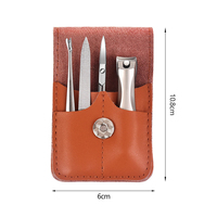 Ensemble de soins personnels, coupe-ongles, kit de toilettage de voyage, outils à ongles en acier inoxydable, ensemble de manucure et de pédicure avec étui de voyage, boîte cadeau