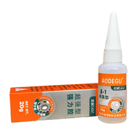 AODEGU A1-20g usine directe forte adhésif à séchage rapide forte séchage rapide métal PVC faible blanc adhésif fort
