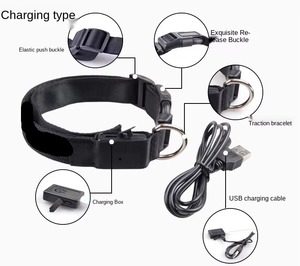 High Quality Anti-Lost Night Light Up Adjustable Dog Luminous Collar USB Rechargeable LED Growing Dog Collar - Product Image 5