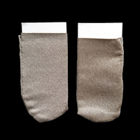 Fundas de pulgar para juego de teléfono móvil, cubierta antideslizante para dedo, a prueba de sudor, fibra de carbono de cobre plateado