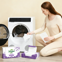 Nuohui Feuilles de lessive et adoucissant écologiques parfum lavande, haute mousse, avec plus de 80 % d'ingrédients actifs