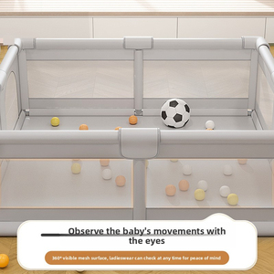 Corralito Plegable Grande para Bebés con Tapete Grueso, Área de Juego Segura para Niños Pequeños, Corralito Portátil para Interiores - Product Image 2