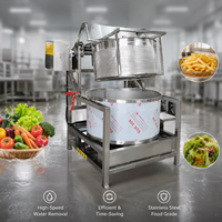 Grote capaciteit 200L centrifugale fruit- en groentedroger, roterende ontwateringsmachine voor frieten en aardappelchips