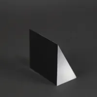 Mini angolo retto prisma nero rivestito triangolare prisma prisma ottico