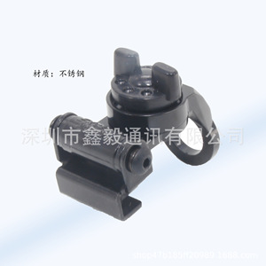 Em70 Mobile <b>Car</b> Cb Antenna Mounting Bracket Base Clip Stainless Steel For Walkie Talkie - Product Image 4