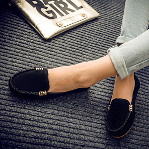 Wholesale Ladies Comfortable Pumps Shoes Leather Flat Loafers Microfiber Upper Women Flats - Product Image 2