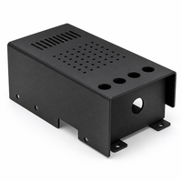 Support coulissant en tôle avec trous de connexion et fentes de ventilation, revêtement poudré, OEM/ODM pour rack audio