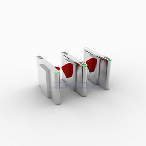 체육관용 RFID 턴스타일 생체인식 NFC 출입통제 시스템 위건드 얼굴인식 플랩형 턴스타일 QR 코드 포함 - Product Image 5