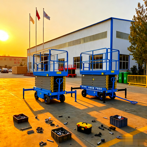 Plateforme élévatrice à ciseaux électrique 6m-14m, élévateur à ciseaux électrique autopropulsé pour travaux en hauteur, haute qualité, durable - Product Image 4