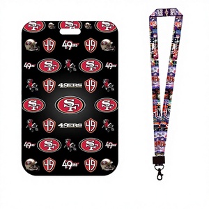 32 équipes <span class=keywords><strong>San</strong></span> <span class=keywords><strong>Francisco</strong></span> 49ers – Porte-carte d'identité et porte-clés en polyester écologique pour téléphone, vente en gros - Product Image 2