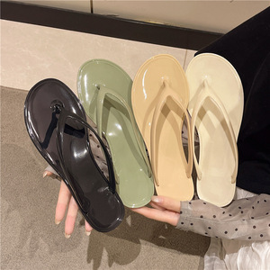 Popular Style Wedge Clip Open Toe Flip-flops Women Outfit 2026 Summer New Out-of-the-way Simple Super Soft Thick Sandals - Product Image 4