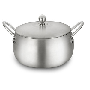 Stainless Steel Soup Pot Set 5 Pieces 1.1L 2.1L 3.1L 5L With Lid Lightweight Cookware For Kitchen Use - Product Image 5